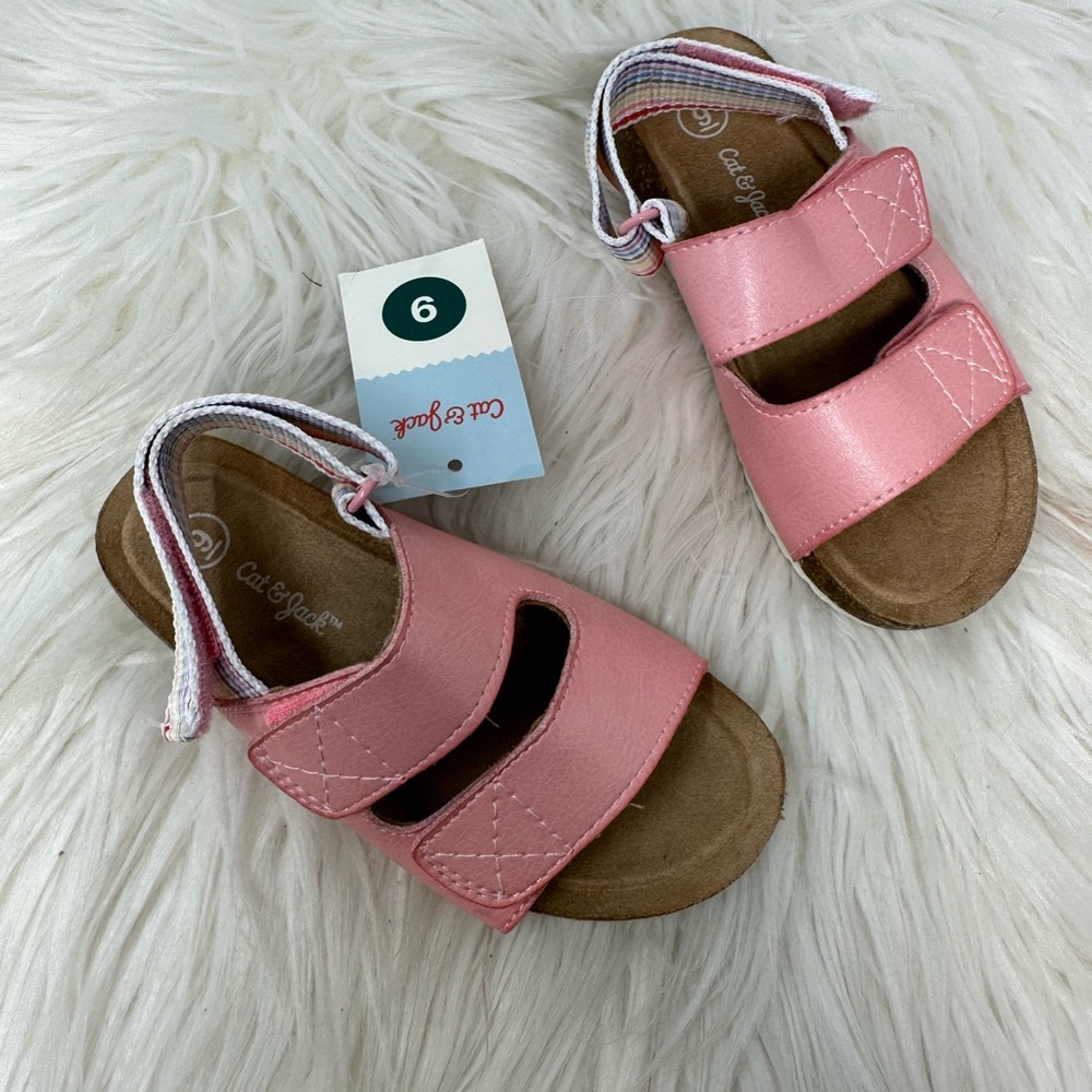 Cat & Jack Toddler Pink strap casual sandals